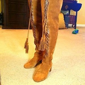 Michael Kors suede size 7 (38) Harris boot WORN ONCE